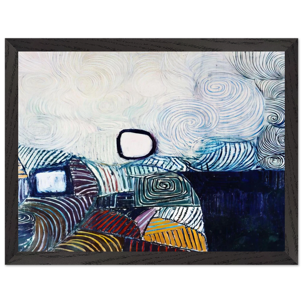 SPIRAL DEVELOPMENT IN GREEN VIOLET BLUE GOLD 1951 by Victor Pasmore — Framed art print at Zephyeer