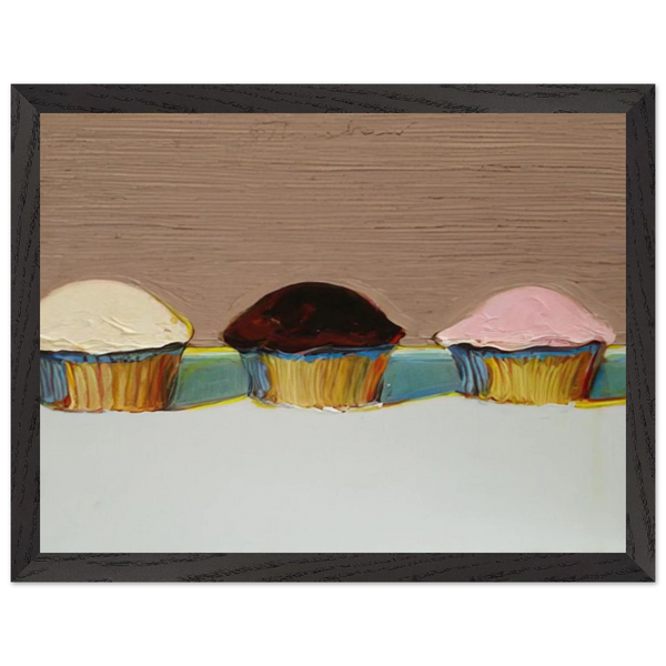 Neapolitan Cupcakes - 2008 by Wayne Thiebaud — Framed art print at Zephyeer