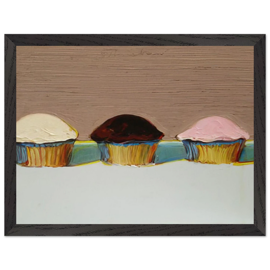 Neapolitan Cupcakes - 2008 by Wayne Thiebaud — Framed art print at Zephyeer