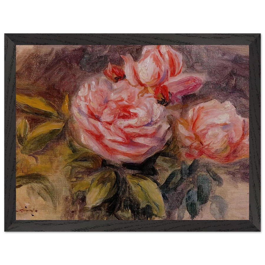 Roses by Pierre-Auguste Renoir — Framed art print at Zephyeer