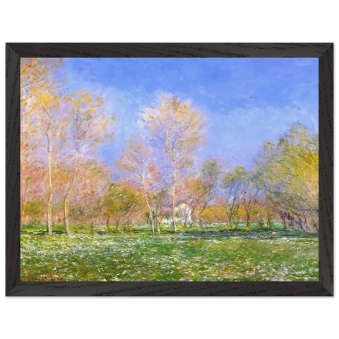 Springtime in Giverny by Claude Monet — Framed art print at Zephyeer