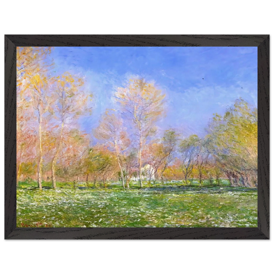 Springtime in Giverny by Claude Monet — Framed art print at Zephyeer