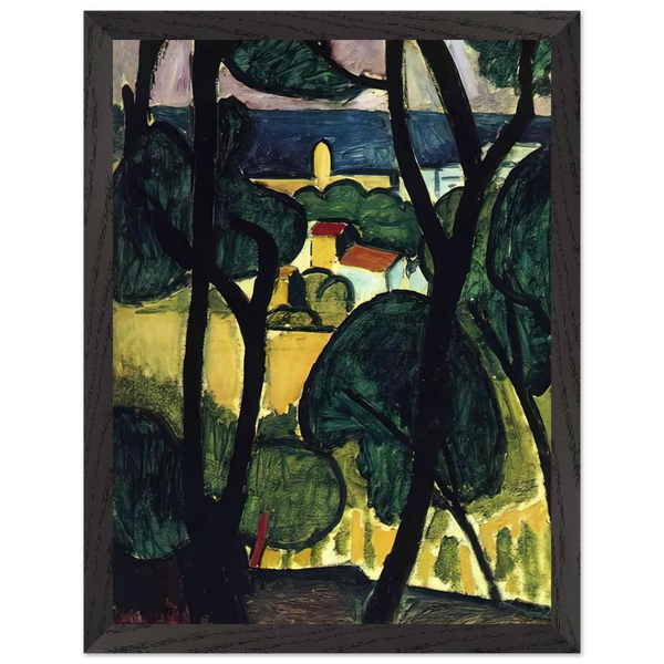 VIEW OF COLLIOURE by Henri Matisse — Framed art print at Zephyeer