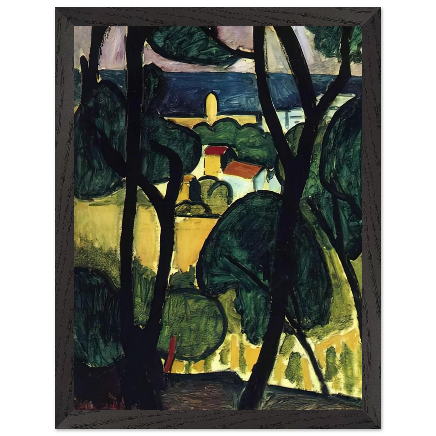 VIEW OF COLLIOURE by Henri Matisse — Framed art print at Zephyeer