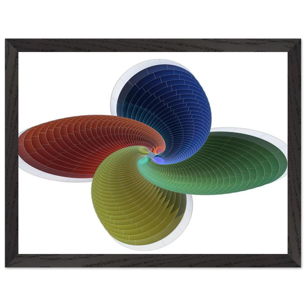 Tower of Fire, parametric model - Abstract Art by Johannes Itten — Framed art print at Zephyeer