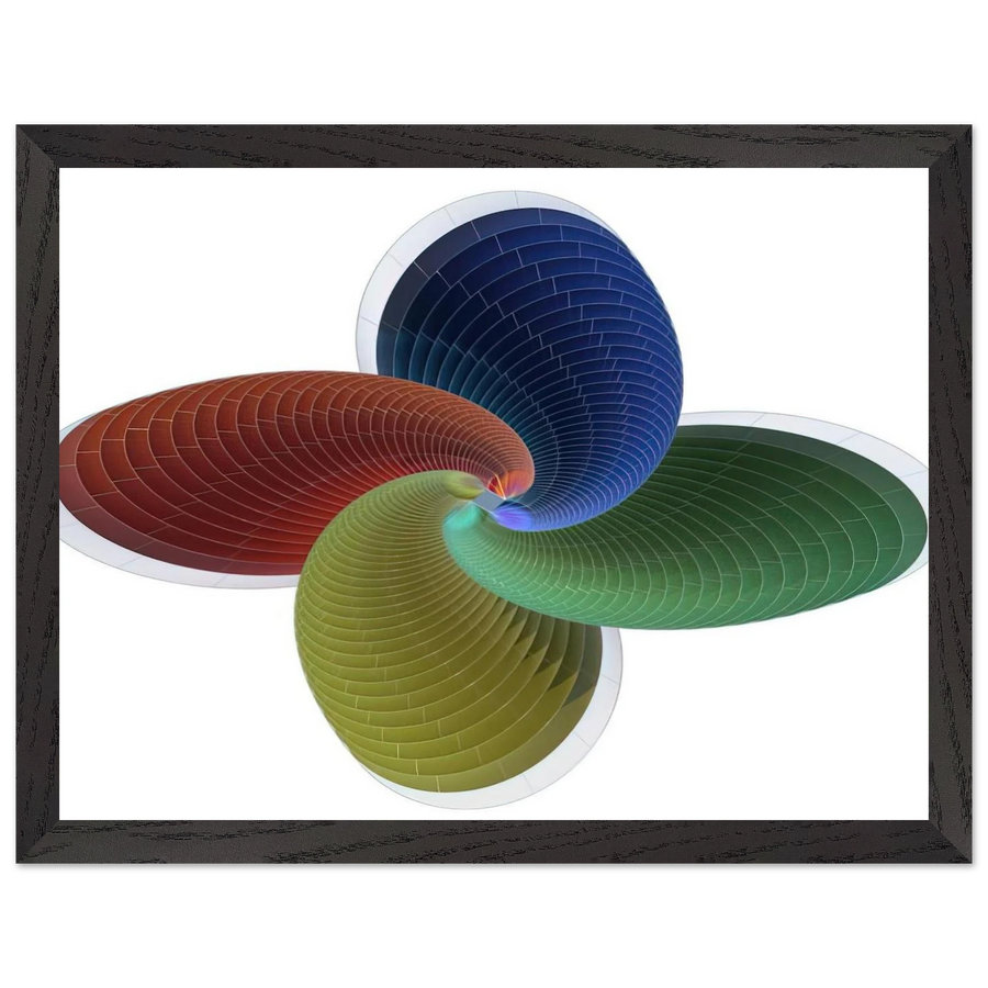 Tower of Fire, parametric model - Abstract Art by Johannes Itten — Framed art print at Zephyeer
