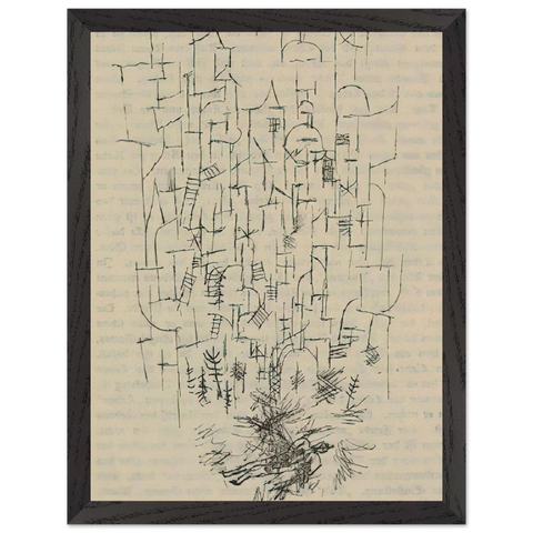 DEATH FOR THE IDEA 1915 by Paul Klee — Framed art print at Zephyeer