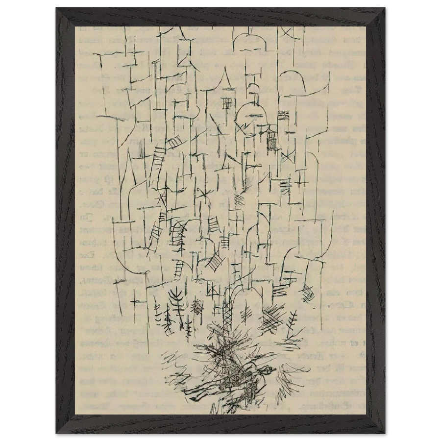 DEATH FOR THE IDEA 1915 by Paul Klee — Framed art print at Zephyeer