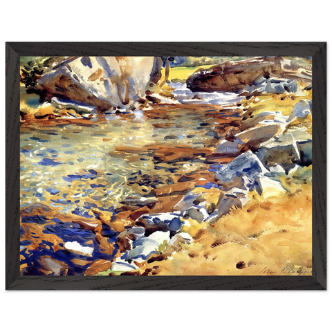 Brook among Rocks by John Singer Sargent — Framed art print at Zephyeer