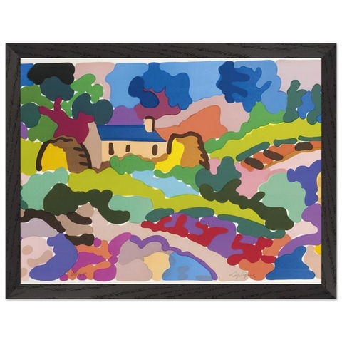 Ferme en Bretagne - Fauvism by Charles Lapicque — Framed art print at Zephyeer