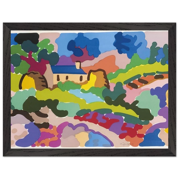 Ferme en Bretagne - Fauvism by Charles Lapicque — Framed art print at Zephyeer