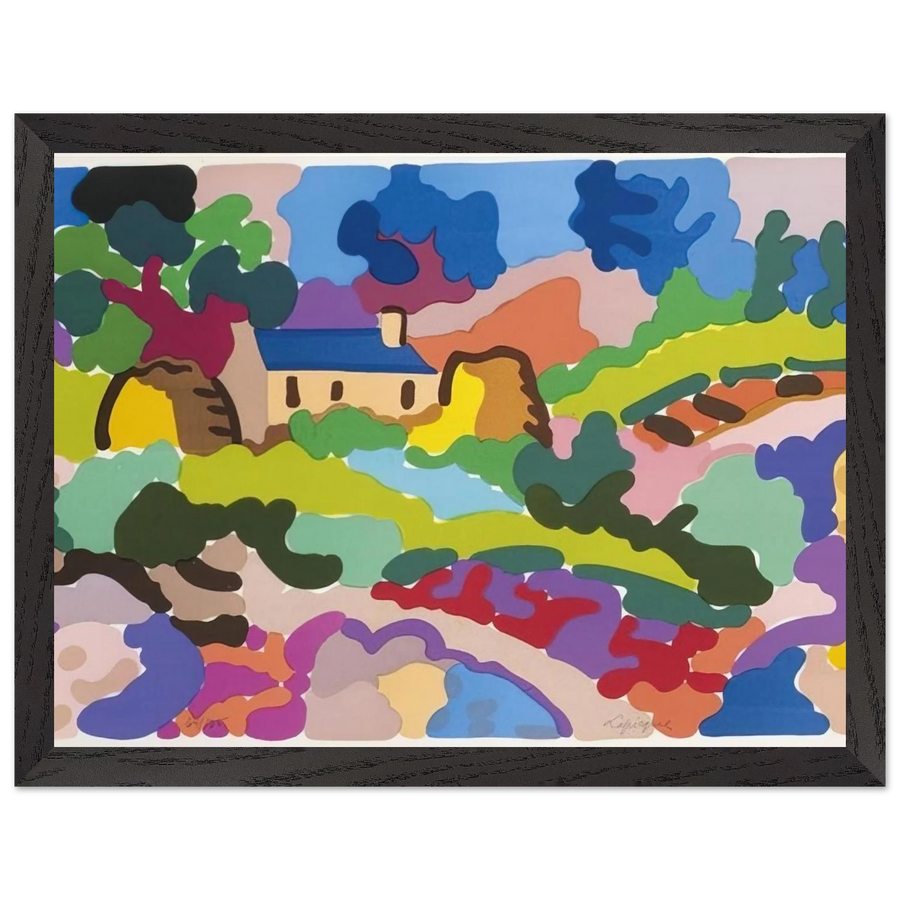 Ferme en Bretagne - Fauvism by Charles Lapicque — Framed art print at Zephyeer