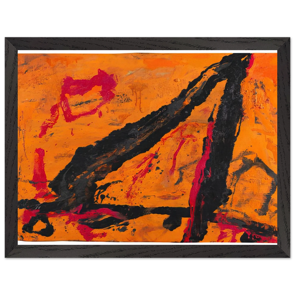 Timra - 1989 by Emil Schumacher — Framed art print at Zephyeer