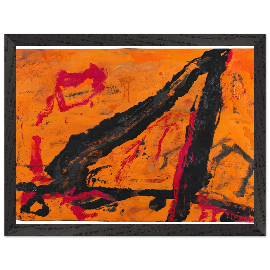 Timra - 1989 by Emil Schumacher — Framed art print at Zephyeer