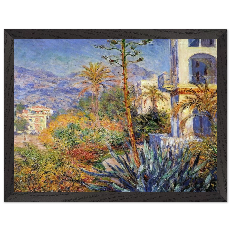 Villas at Bordighera by Claude Monet — Framed art print at Zephyeer