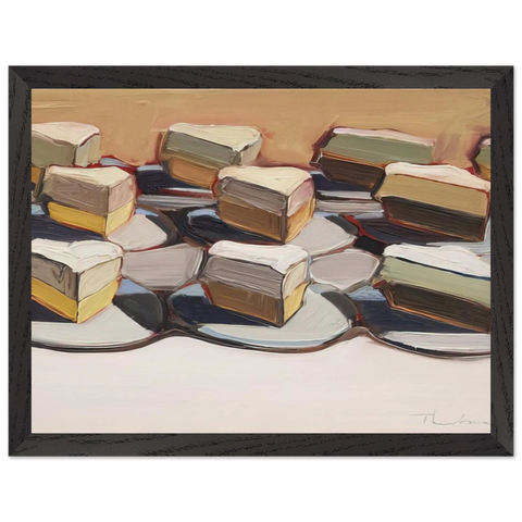 Cut Meringues - 1961 by Wayne Thiebaud — Framed art print at Zephyeer