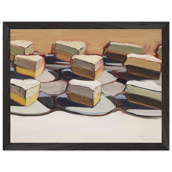 Cut Meringues - 1961 by Wayne Thiebaud — Framed art print at Zephyeer