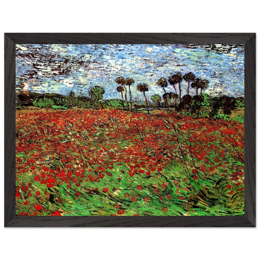 Field with Poppies by Vincent van Gogh — Framed art print at Zephyeer