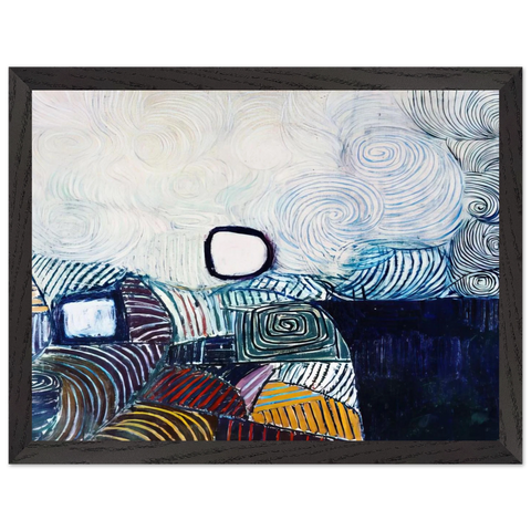 Spiral Development in Green Violet Blue  Gold - 1951 by Victor Pasmore — Framed art print at Zephyeer
