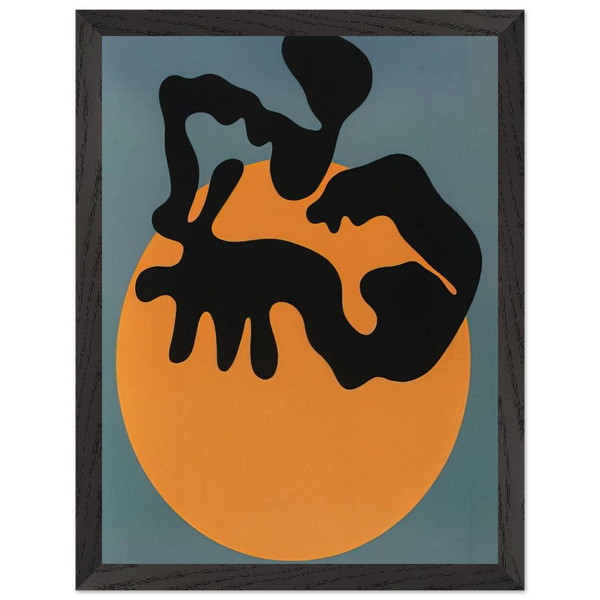 Not far from the sun, the moon and the stars by Jean Arp — Framed art print at Zephyeer