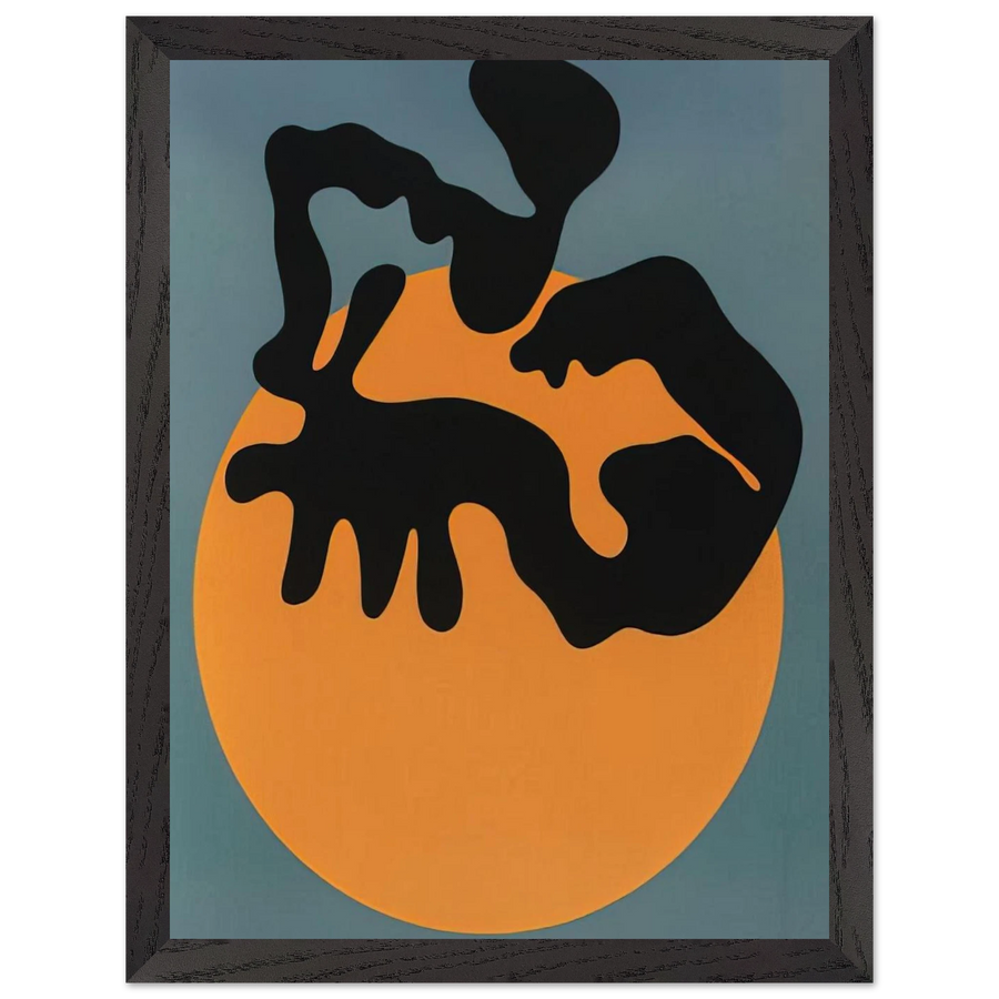 Not far from the sun, the moon and the stars by Jean Arp — Framed art print at Zephyeer
