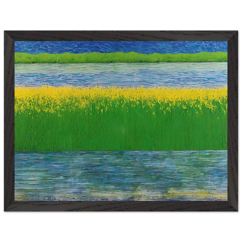 Sea of Grass - 1983 by Jimmy Ernst — Framed art print at Zephyeer
