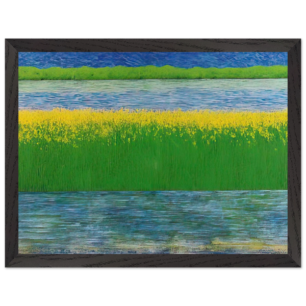 Sea of Grass - 1983 by Jimmy Ernst — Framed art print at Zephyeer