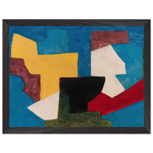 Composition multicolore à dominante bleue - 1969 by Serge Poliakoff — Framed art print at Zephyeer