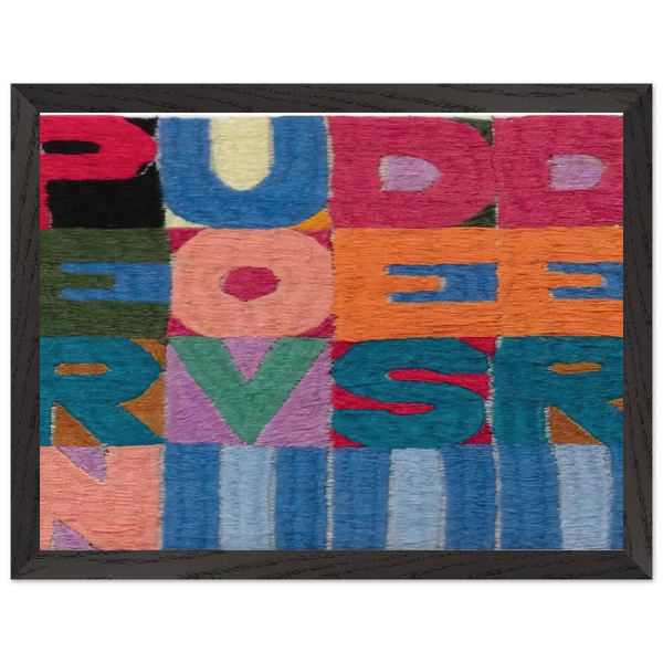 PER NUOVI DESIDERI 1977 by Alighiero Boetti — Framed art print at Zephyeer
