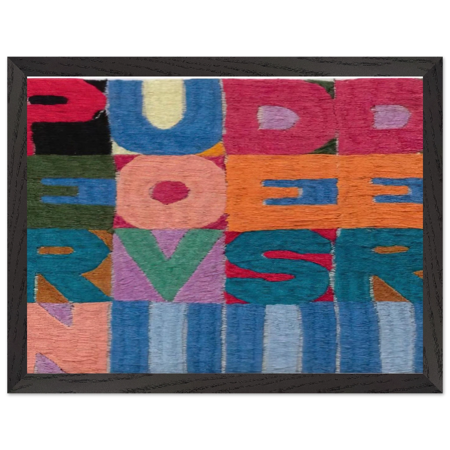PER NUOVI DESIDERI 1977 by Alighiero Boetti — Framed art print at Zephyeer
