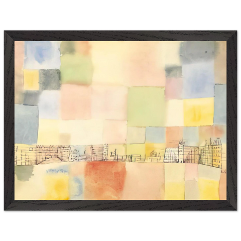 NEUER STADTTEIL IN M 1928 by Paul Klee — Framed art print at Zephyeer