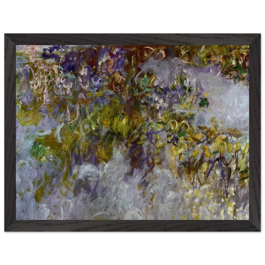 Wisteria left half by Claude Monet — Framed art print at Zephyeer