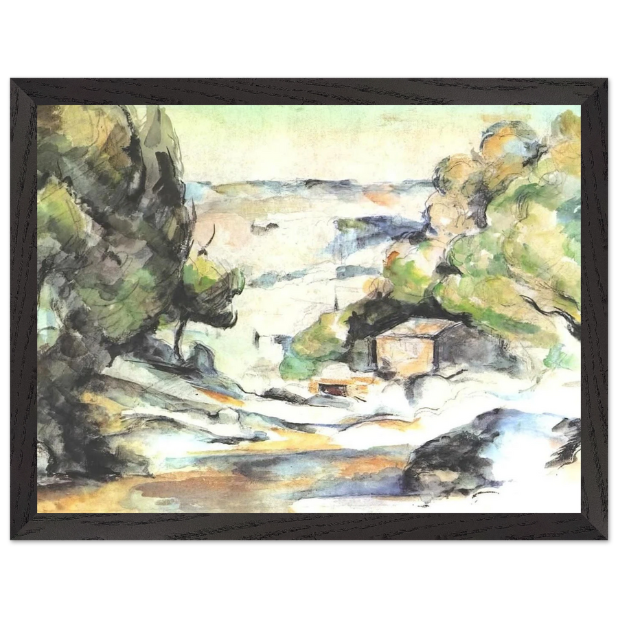 Landscape in the Provence by Paul Cézanne — Framed art print at Zephyeer