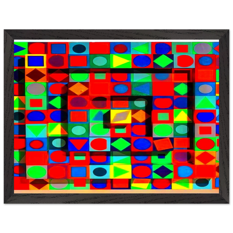 Folklore - 1963 by Victor Vasarely — Framed art print at Zephyeer