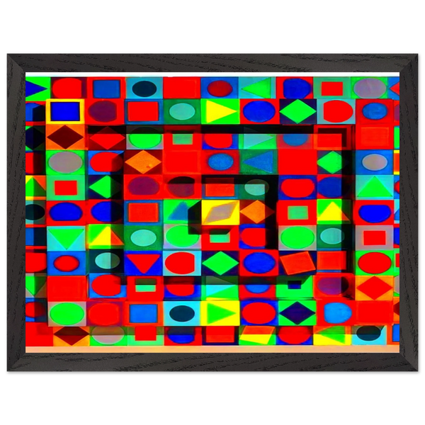 Folklore - 1963 by Victor Vasarely — Framed art print at Zephyeer