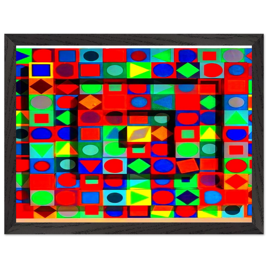 Folklore - 1963 by Victor Vasarely — Framed art print at Zephyeer