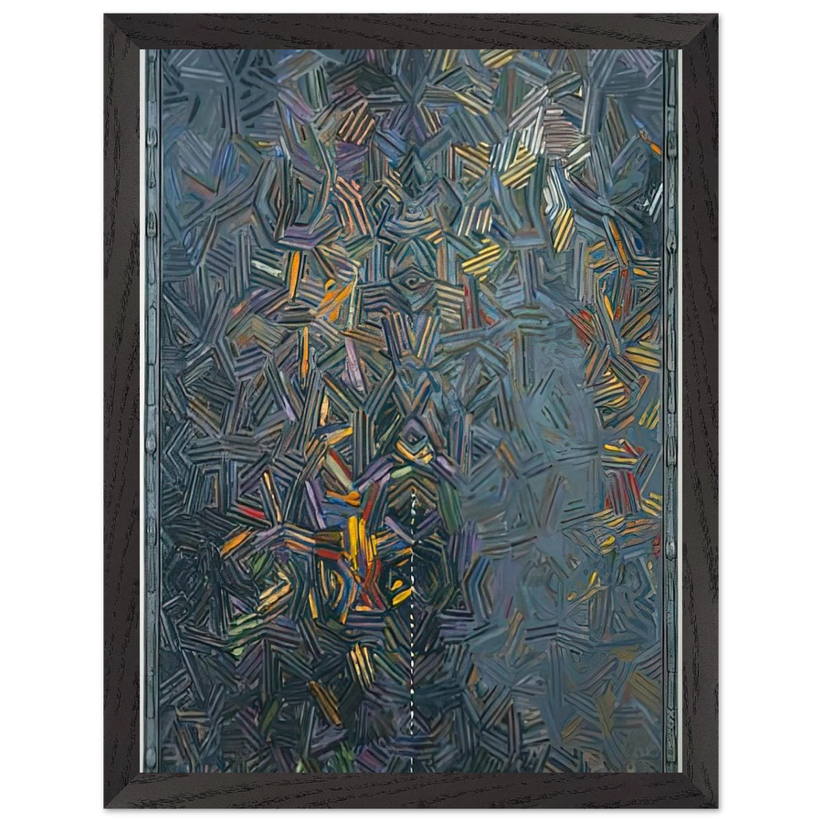 DANCERS ON A PLANE 1981 by Jasper Johns — Framed art print at Zephyeer