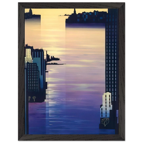 East River by Eyvind Earle — Framed art print at Zephyeer