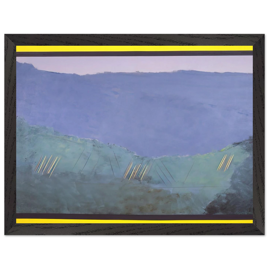 Cheat River - 1968 by Ronnie Landfield — Framed art print at Zephyeer