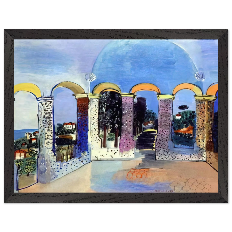 ARCADES AT VALLAURIS 1927 by Raoul Dufy — Framed art print at Zephyeer