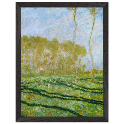 Springtime Landscape at Giverny by Claude Monet — Framed art print at Zephyeer