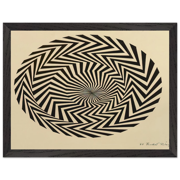 BLAZE STUDY 1962 by Bridget Riley — Framed art print at Zephyeer