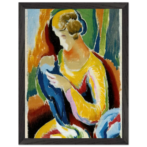 WOMAN 1920 by Thomas Hart Benton — Framed art print at Zephyeer