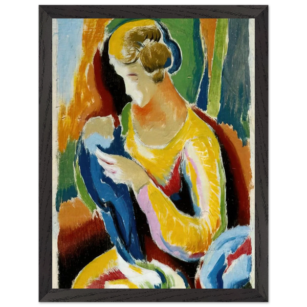 WOMAN 1920 by Thomas Hart Benton — Framed art print at Zephyeer
