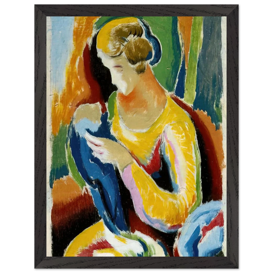 WOMAN 1920 by Thomas Hart Benton — Framed art print at Zephyeer