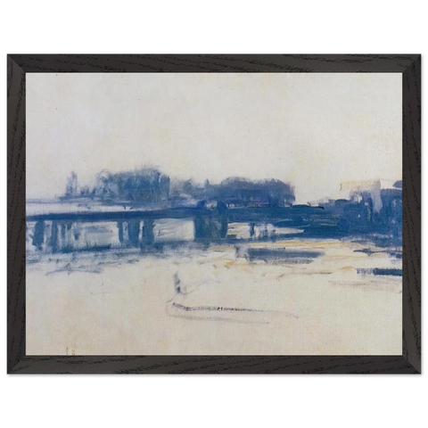 Charing Cross Bridge study by Claude Monet — Framed art print at Zephyeer