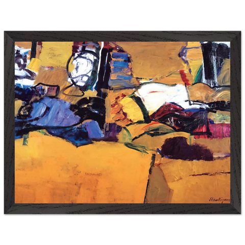 NEW ENGLAND OCTOBER 1957 1957 by Grace Hartigan — Framed art print at Zephyeer