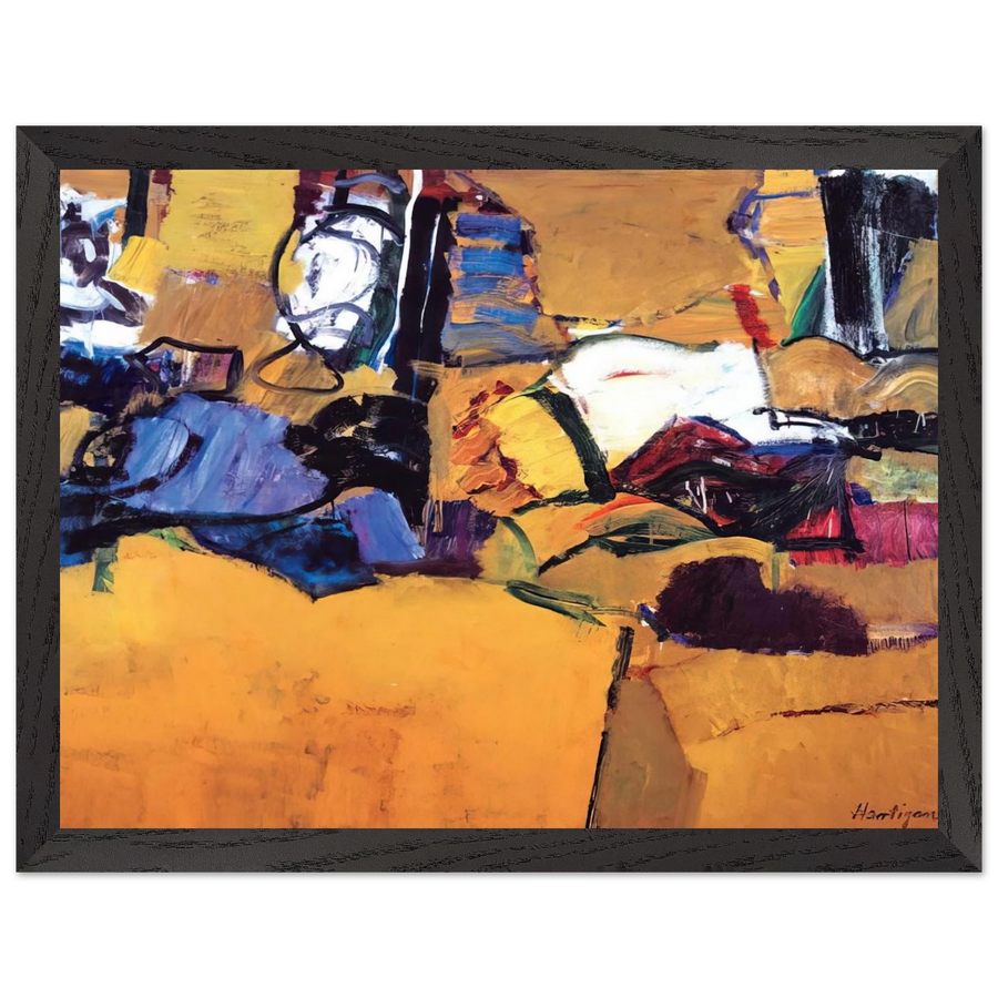 NEW ENGLAND OCTOBER 1957 1957 by Grace Hartigan — Framed art print at Zephyeer