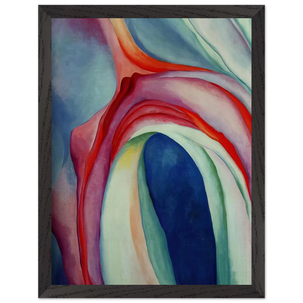 Music Pink and Blue II by Georgia O'Keeffe — Framed art print at Zephyeer