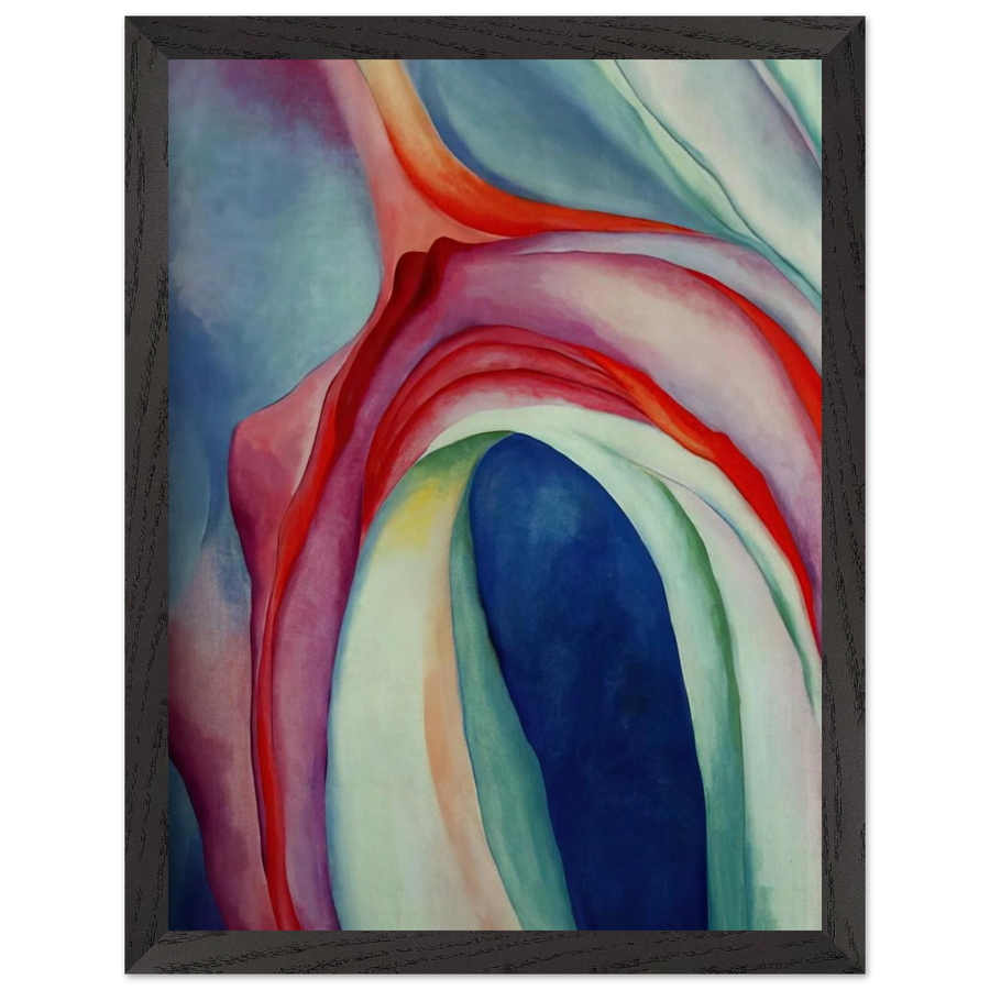 Music Pink and Blue II by Georgia O'Keeffe — Framed art print at Zephyeer